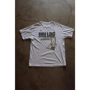 Adidas Dallas Mavericks 2011 NBA Finals Men's White T-Shirt - L